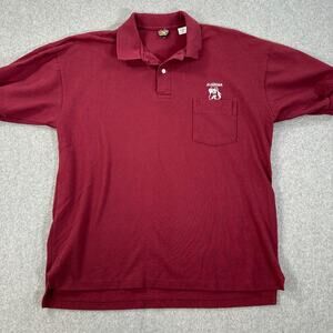 Vintage Alabama Crimson Tide Pocket Embroidered Polo Creekwood Mens Large Big AL